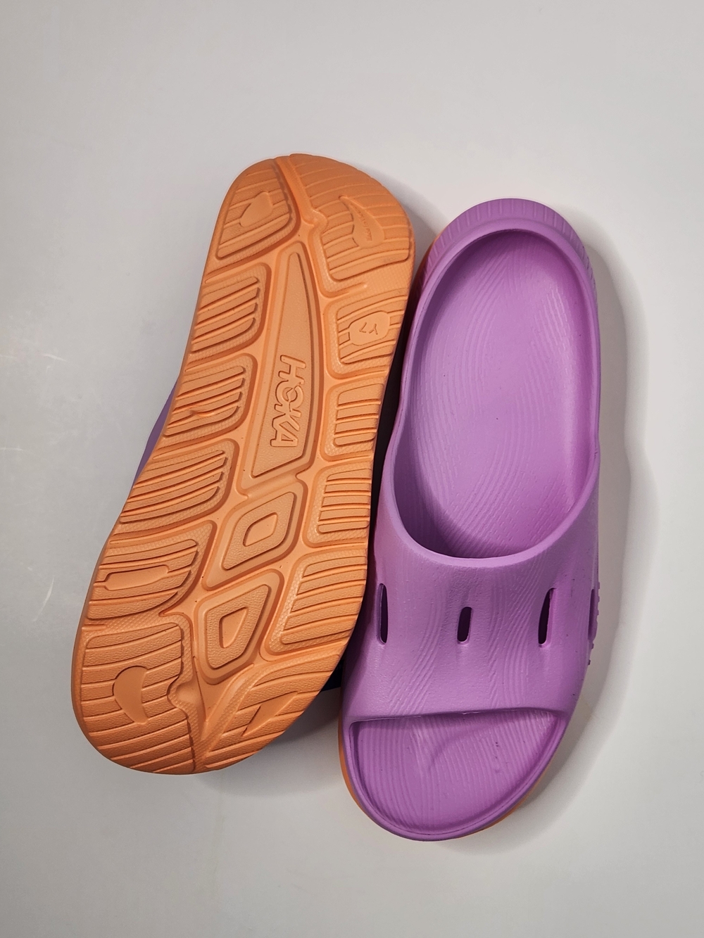 Hoka U Ora Recovery Slide 3 Violet Bloom Comfy Lifestyle Men’s Sandals Size 7 - Picture 6 of 7